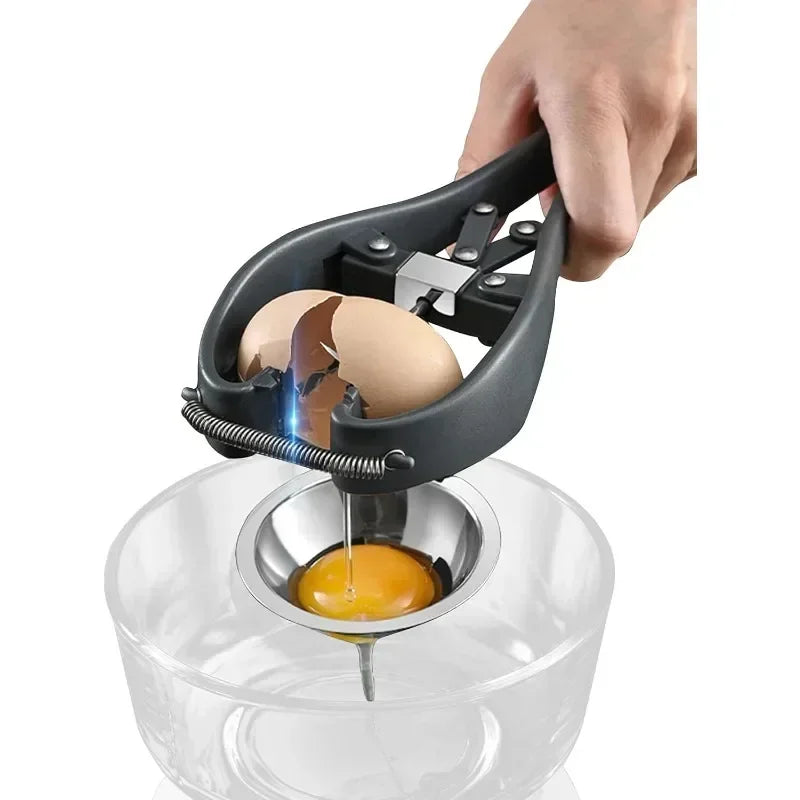 Eggshell cracker and egg separator kitchen tool